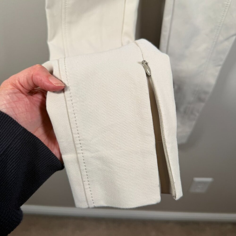 MM Lafleur Curie Pants Size 0P Beige Bone Power Stretch Work Office Career - Picture 7 of 10